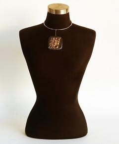 Miguel Ortiz Berrocal Miguel Ortiz Berrocal Torso Verona OPUS 173 Necklace 857 1000 With Case Stand - 4507389