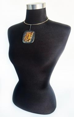 Miguel Ortiz Berrocal Miguel Ortiz Berrocal Torso Verona OPUS 173 Necklace 857 1000 With Case Stand - 4507395