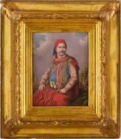 Mih ly Kov cs Orientalist oil portrait of a young man in Dalmatian costume by Mih ly Kov cs - 4419448