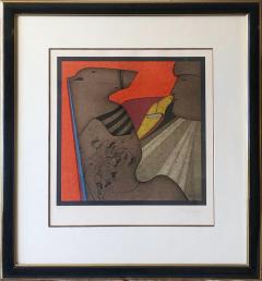 Mihail Chemiakin Chemiakin Kiss Of Dove Framed Lithograph C1970 - 3437124