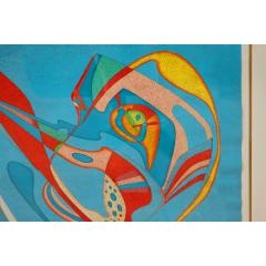 Mihail Chemiakin M Chemiakin Large Abstract Pair of Lithographs 1989 Signed and Numbered  - 3341074