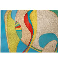 Mihail Chemiakin M Chemiakin Large Abstract Pair of Lithographs 1989 Signed and Numbered  - 3341075