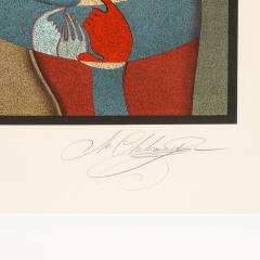 Mihail Chemiakin Modernist Lithograph Les Deux Personnages by Mihail Chemiakin - 3802062