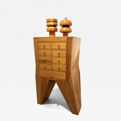 Mike Nevelson Sculptural Wood Cabinet by Mike Nevelson - 3995426