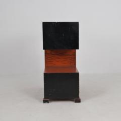 Mikko Nupponen Art Deco Side Table in Black Red Mikko Nupponen Lahti Finland 1930s - 4600199