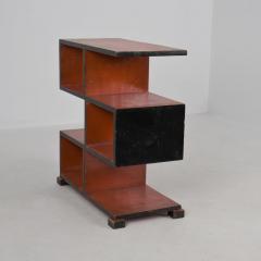 Mikko Nupponen Art Deco Side Table in Black Red Mikko Nupponen Lahti Finland 1930s - 4600200