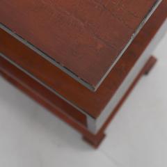 Mikko Nupponen Art Deco Side Table in Black Red Mikko Nupponen Lahti Finland 1930s - 4600203