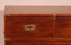 Military Or Campaign Chest Of Drawers In Mahogany 19th Century - 4113113