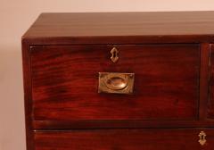 Military Or Campaign Chest Of Drawers In Mahogany 19th Century - 4194498