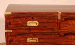 Military Or Campaign Officers Chest Of Drawers In Mahogany 19th Century - 4202113