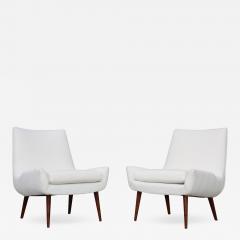 Milo Baughman 1960s Modernist Slipper Chairs - 1262761