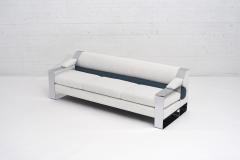 Milo Baughman 1970 s Chrome Sofa Extra Wide Flat Bar - 1911312