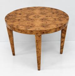 Milo Baughman 1970s American Modern Round Burl Wood Center Occasional Table - 4764771
