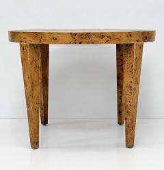 Milo Baughman 1970s American Modern Round Burl Wood Center Occasional Table - 4764772