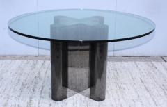 Milo Baughman 1970s Custom Made Chrome Dining Table With Glass Top - 1458711