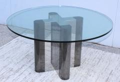 Milo Baughman 1970s Custom Made Chrome Dining Table With Glass Top - 1458712