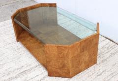 Milo Baughman 1970s Mid Century Modern Burl wood Coffee Table - 1121203