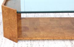 Milo Baughman 1970s Mid Century Modern Burl wood Coffee Table - 1121206