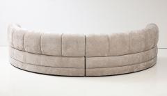 Milo Baughman 1970s Milo Baughman Mid Century Modern Curved Channel Back Sofa - 3333127