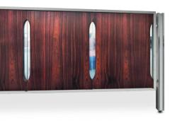 Milo Baughman 1970s Milo Baughman Style Rosewood Laminate and Aluminum Cabinet or Dresser - 3080424