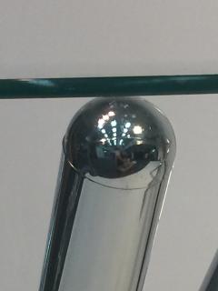 Milo Baughman 1970s Pair of Tripod Base Chrome Tables - 429982