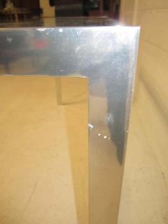 Milo Baughman 1970s Polished Aluminum Long Mid Century Modern Console Table - 1747001