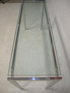 Milo Baughman 1970s Polished Aluminum Long Mid Century Modern Console Table - 1747002