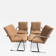 Milo Baughman 4 Stylish Milo Baughman Cantelievered BRNO Chrome Dining Chair Mid Century - 4731029