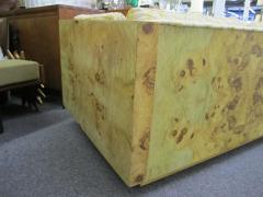 Milo Baughman Amazing Burled Olivewood Milo Baughman Style Case Sofa Mid Century Modern - 1200352