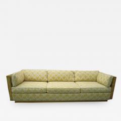 Milo Baughman Amazing Burled Olivewood Milo Baughman Style Case Sofa Mid Century Modern - 1201591