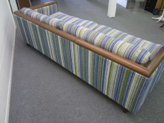 Milo Baughman Amazing Milo Baughman Style Walnut Sofa Mid century Danish Modern - 3093639