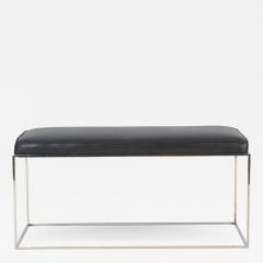 Milo Baughman Architectural Chrome Frame Bench by Milo Baughman - 1103146