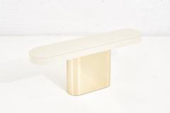 Milo Baughman Brass Console Laminate Top 1980 - 2053141