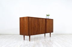 Milo Baughman California Modern Tambour Door Walnut Credenza by Milo Baughman - 2695067