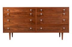 Milo Baughman California Modern Walnut Dresser with Tulip Style Pulls by Milo Baughman - 3213176
