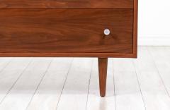 Milo Baughman California Modern Walnut Dresser with Tulip Style Pulls by Milo Baughman - 3213181