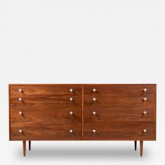 Milo Baughman California Modern Walnut Dresser with Tulip Style Pulls by Milo Baughman - 3214525