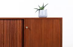 Milo Baughman California Modern Walnut Tambour Door Credenza by Milo Baughman - 3006076