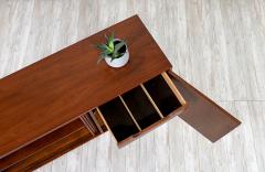 Milo Baughman California Modern Walnut Tambour Door Credenza by Milo Baughman - 3006081