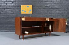 Milo Baughman California Modernist Walnut Tambour Door Credenza by Milo Baughman - 4598151
