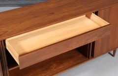 Milo Baughman California Modernist Walnut Tambour Door Credenza by Milo Baughman - 4598154