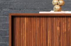 Milo Baughman California Modernist Walnut Tambour Door Credenza by Milo Baughman - 4598156