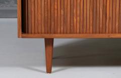 Milo Baughman California Modernist Walnut Tambour Door Credenza by Milo Baughman - 4598157