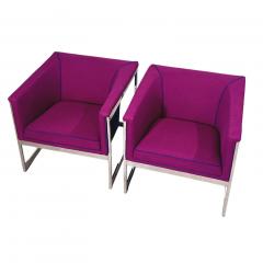 Milo Baughman Chrome Cube Chairs 1960 - 4111203