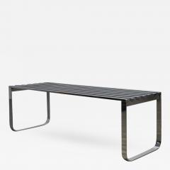 Milo Baughman Chrome Slat Bench by Milo Baughman - 429343