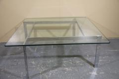 Milo Baughman Chrome and Glass Coffee table in the manner of Milo Baughman - 3319009