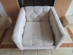 Milo Baughman Chunky Milo Baughman Chrome Flat Bar Lounge Chair Mid Century Modern - 1222503