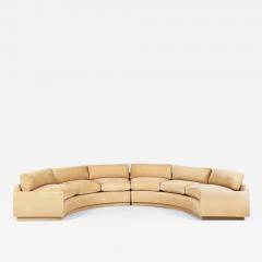 Milo Baughman Curved Circular Sofa 1960 - 2410949