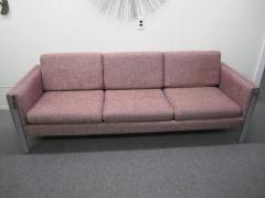 Milo Baughman Excellent Milo Baughman Chrome Leg Sofa Mid Century Modern - 1229138