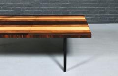 Milo Baughman Expanding Milo Baughman Multi Wood Dining Table for Directional - 4795532